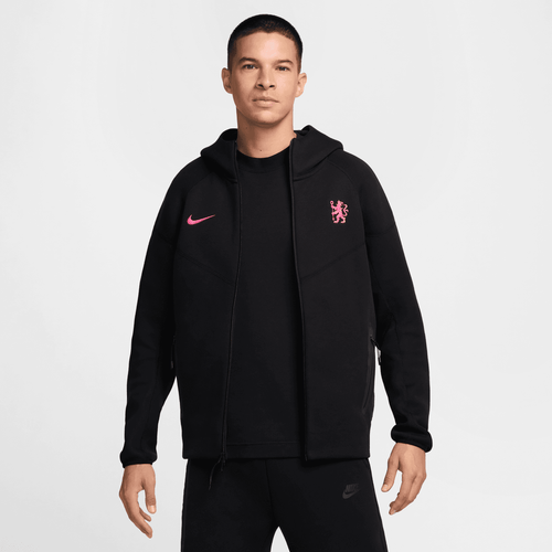 Chelsea Tech Fleece Jacket 2024/2025 - Black/Pink - Footkorner