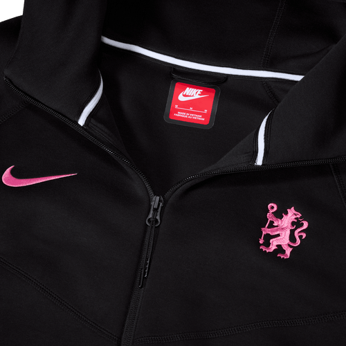 Chelsea Tech Fleece Jacket 2024/2025 - Black/Pink - Footkorner