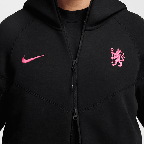 Chelsea Tech Fleece Jacket 2024/2025 - Black/Pink - Footkorner