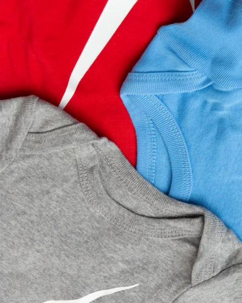 Pack 3 Nike Baby-Bodys – Rot/Grau/Blau - Footkorner
