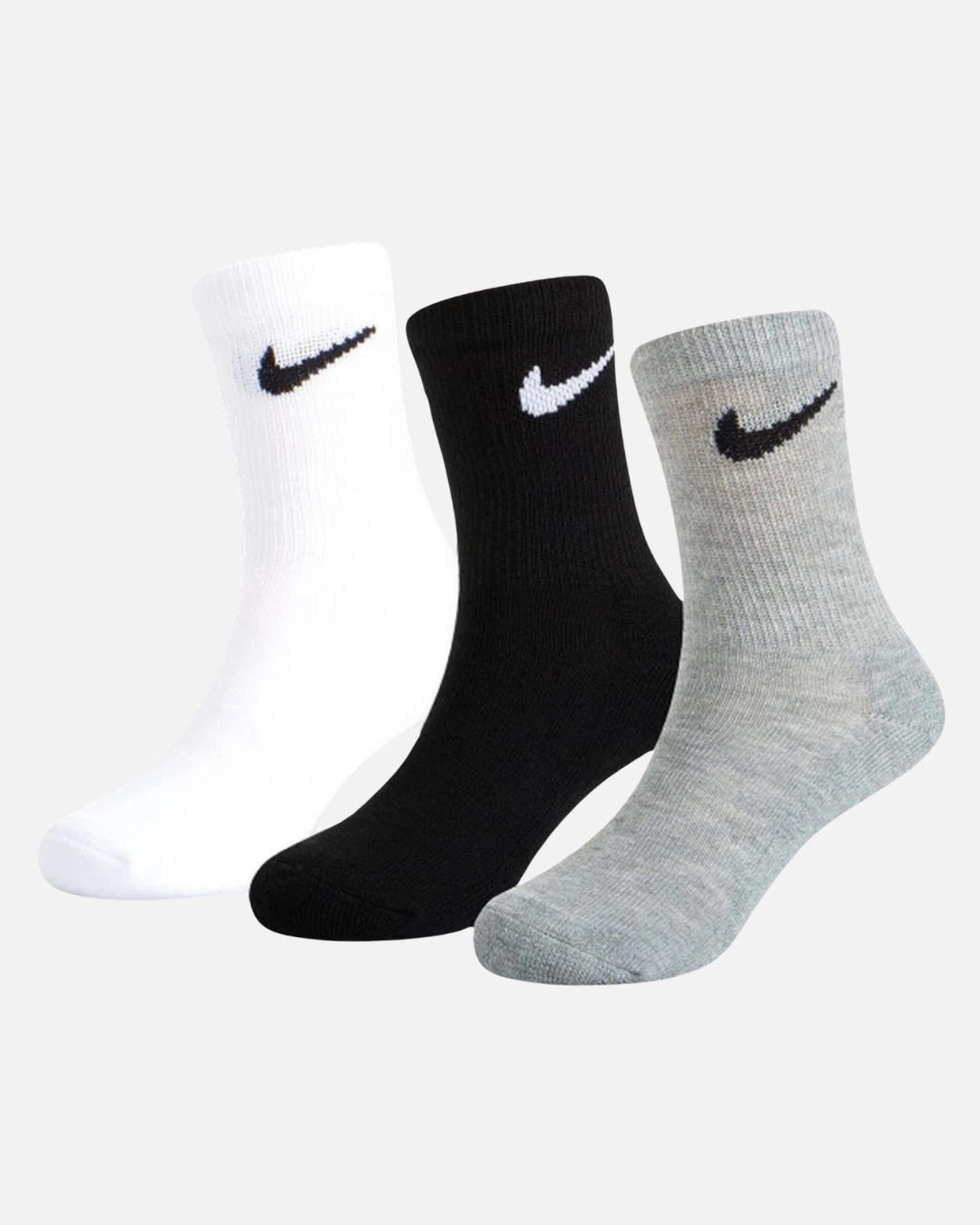 Confezione da 3 paia di calzini Nike - Nero/Grigio/Bianco