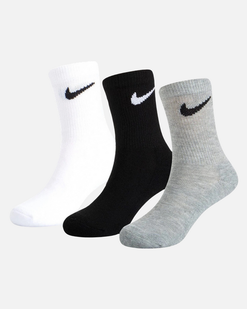 Pack 3 pares de calcetines Nike - Negro/Gris/Blanco - Footkorner