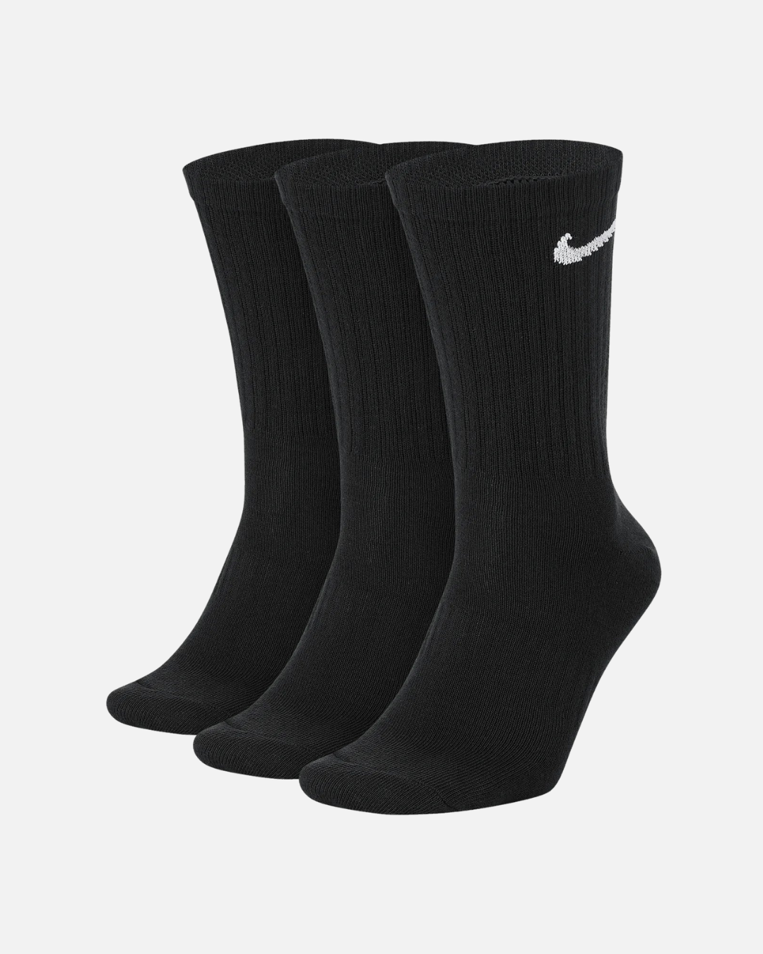 Nike-Socken in mittlerer Höhe, 3er-Pack - Schwarz