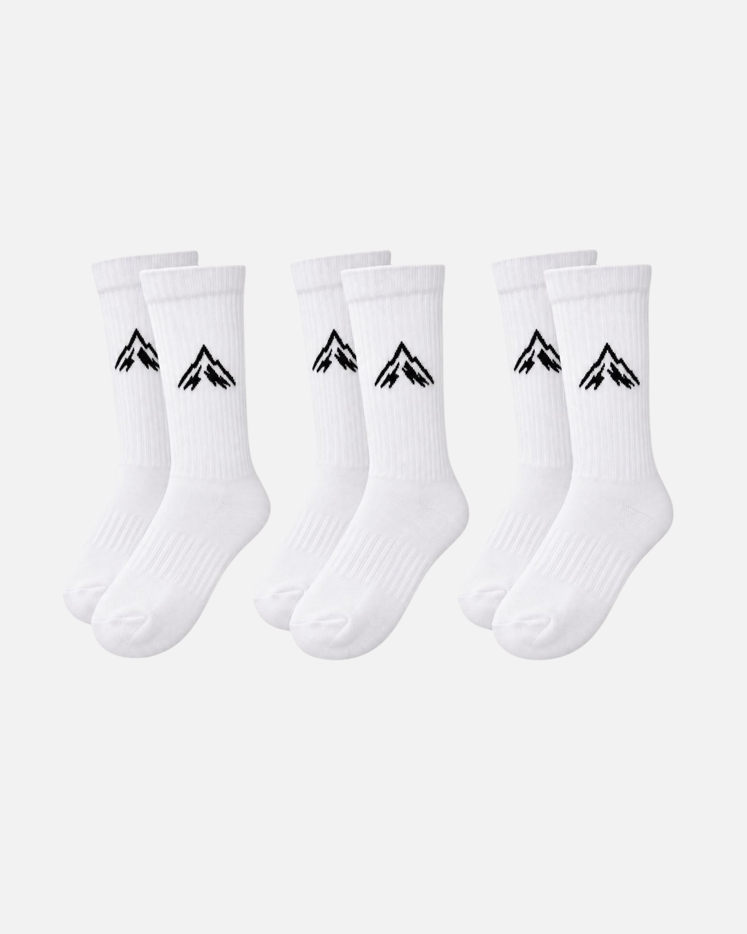 FootkornerPack de 3 paires de chaussettes hautes Serramont - Blanc