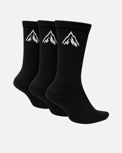 3er-Pack hohe Socken Serramont - Schwarz - Footkorner