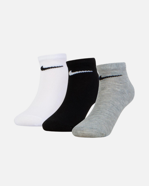 Pack de 3 paires de Chaussettes Nike Bébé -Blanc/Noir/Gris - Footkorner