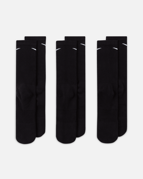 Pack of 3 pairs of Nike Everyday socks - Black - Footkorner