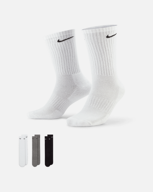 Confezione da 3 paia di calzini Nike Everyday - Nero/Bianco/Grigio - Footkorner