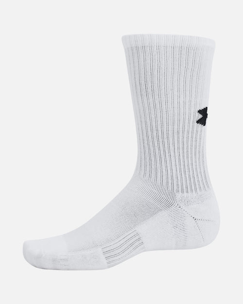 Pack de 3 paires des chaussettes longues Under Armour - Blanc - Footkorner