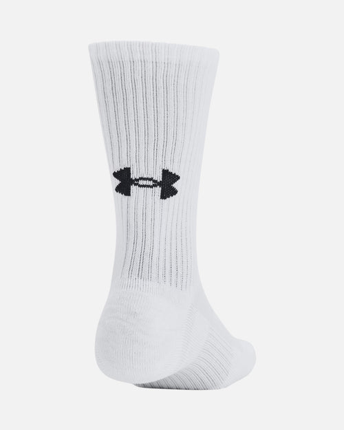Pack de 3 paires des chaussettes longues Under Armour - Blanc - Footkorner