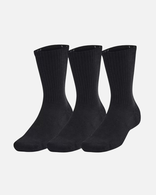 Pack de 3 paires des chaussettes longues Under Armour - Noir - Footkorner