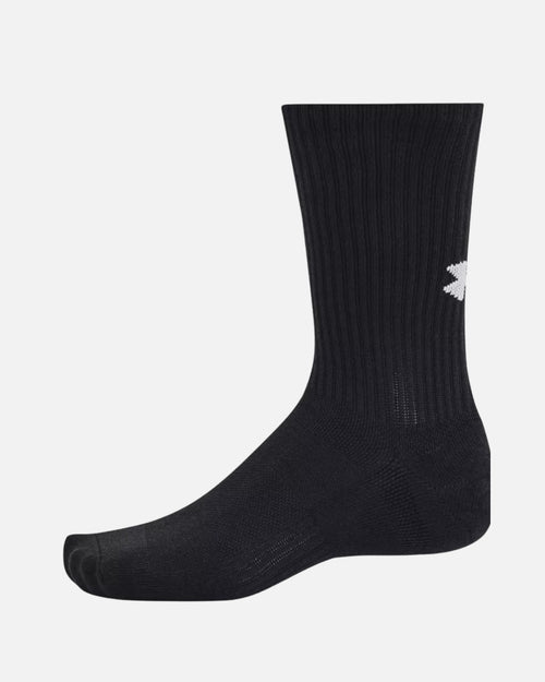 Pack de 3 paires des chaussettes longues Under Armour - Noir - Footkorner
