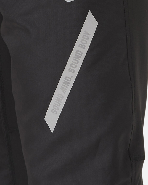 Asics Laufhose Lite-Show Reflektierend - Schwarz/Weiß - Footkorner