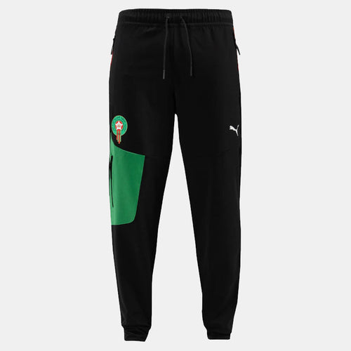Pantalon de survêtement Maroc 2024 Pumatech - Noir/Vert - Footkorner