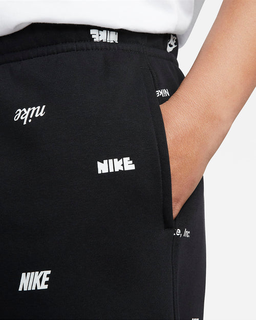 Pantalon Jogging Nike Club Fleece - Noir/Blanc - Footkorner