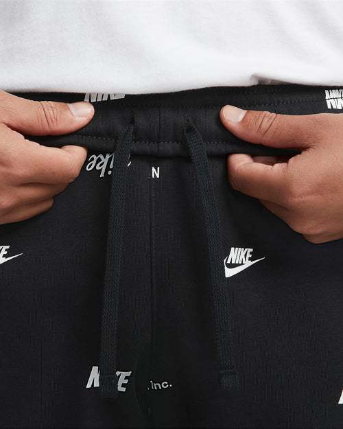 Pantalon Jogging Nike Club Fleece - Noir/Blanc - Footkorner
