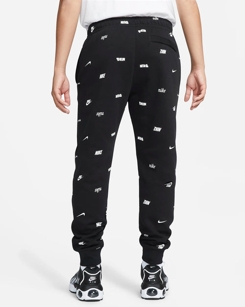 Pantalon Jogging Nike Club Fleece - Noir/Blanc - Footkorner