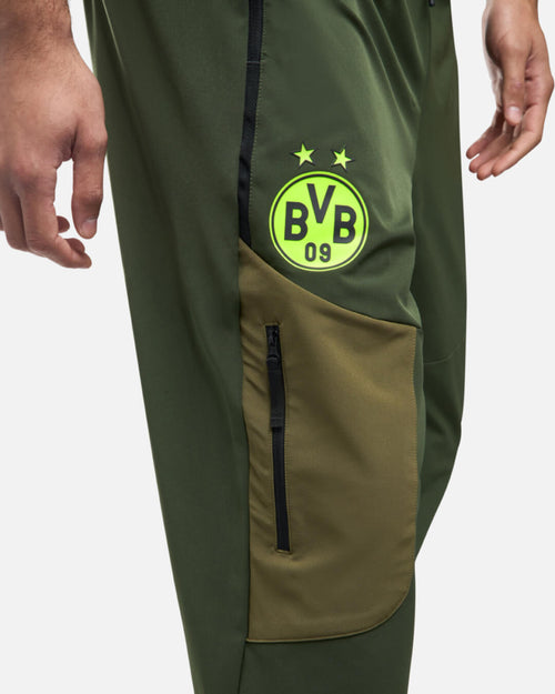 Pantalon de survêtement Dortmund Tech Woven 2024/2025 - Kaki - Footkorner