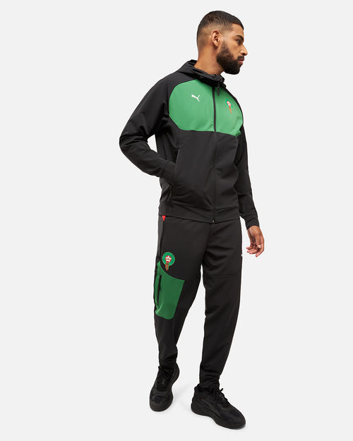 Pantalon de survêtement Maroc 2024 Pumatech - Noir/Vert - Footkorner