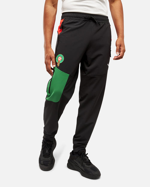 Pantalon de survêtement Maroc 2024 Pumatech - Noir/Vert - Footkorner