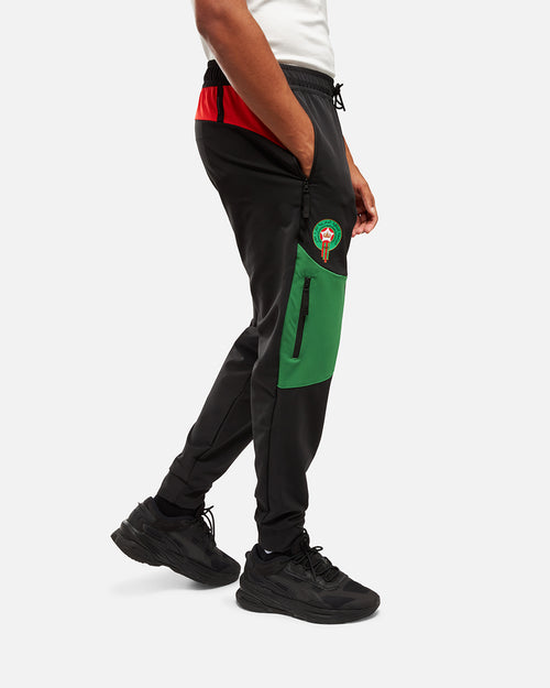 Pantalon de survêtement Maroc 2024 Pumatech - Noir/Vert - Footkorner