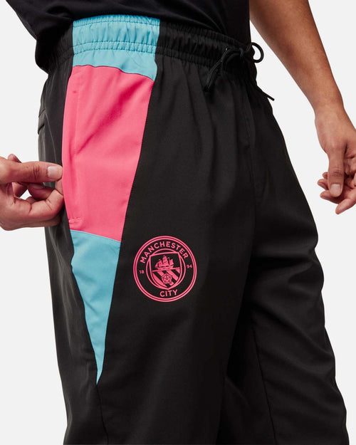 Pantalón de chándal Manchester City 2024 - Negro/Rosa/Azul - Footkorner