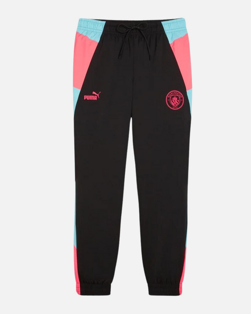 Pantalón de chándal Manchester City 2024 - Negro/Rosa/Azul - Footkorner