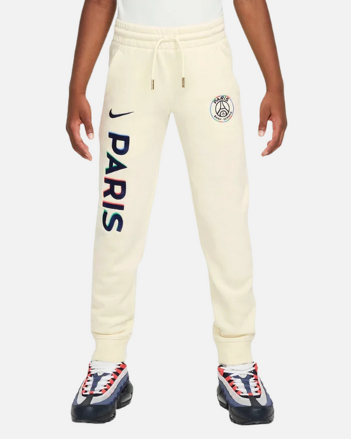 Pantalon de survêtement PSG Club Fleece Junior - Beige - Footkorner