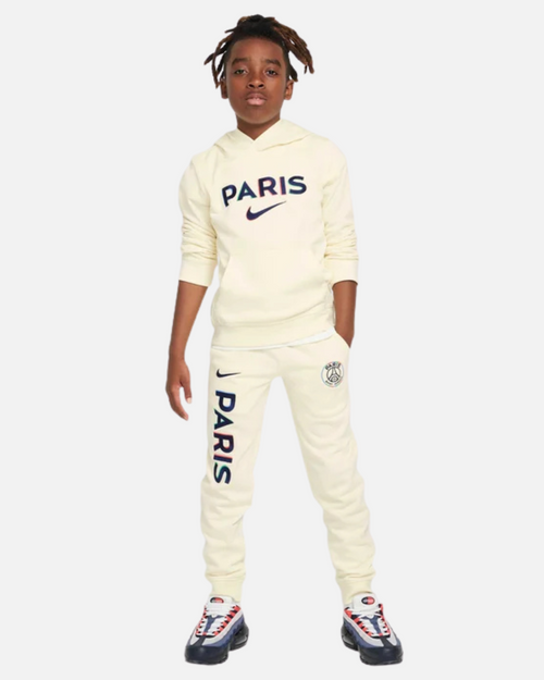 Pantalon de survêtement PSG Club Fleece Junior - Beige - Footkorner