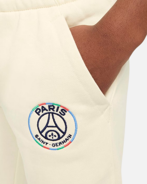 Pantalon de survêtement PSG Club Fleece Junior - Beige - Footkorner