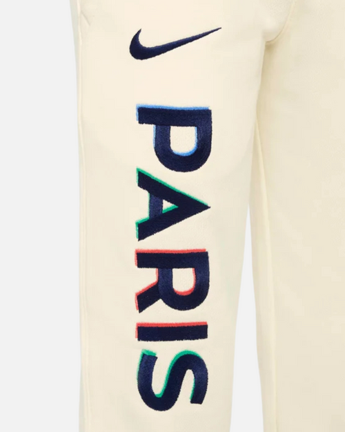 Pantalon de survêtement PSG Club Fleece Junior - Beige - Footkorner