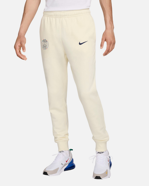 Pantalon de survêtement PSG Club Fleece 2025 - Beige - Footkorner