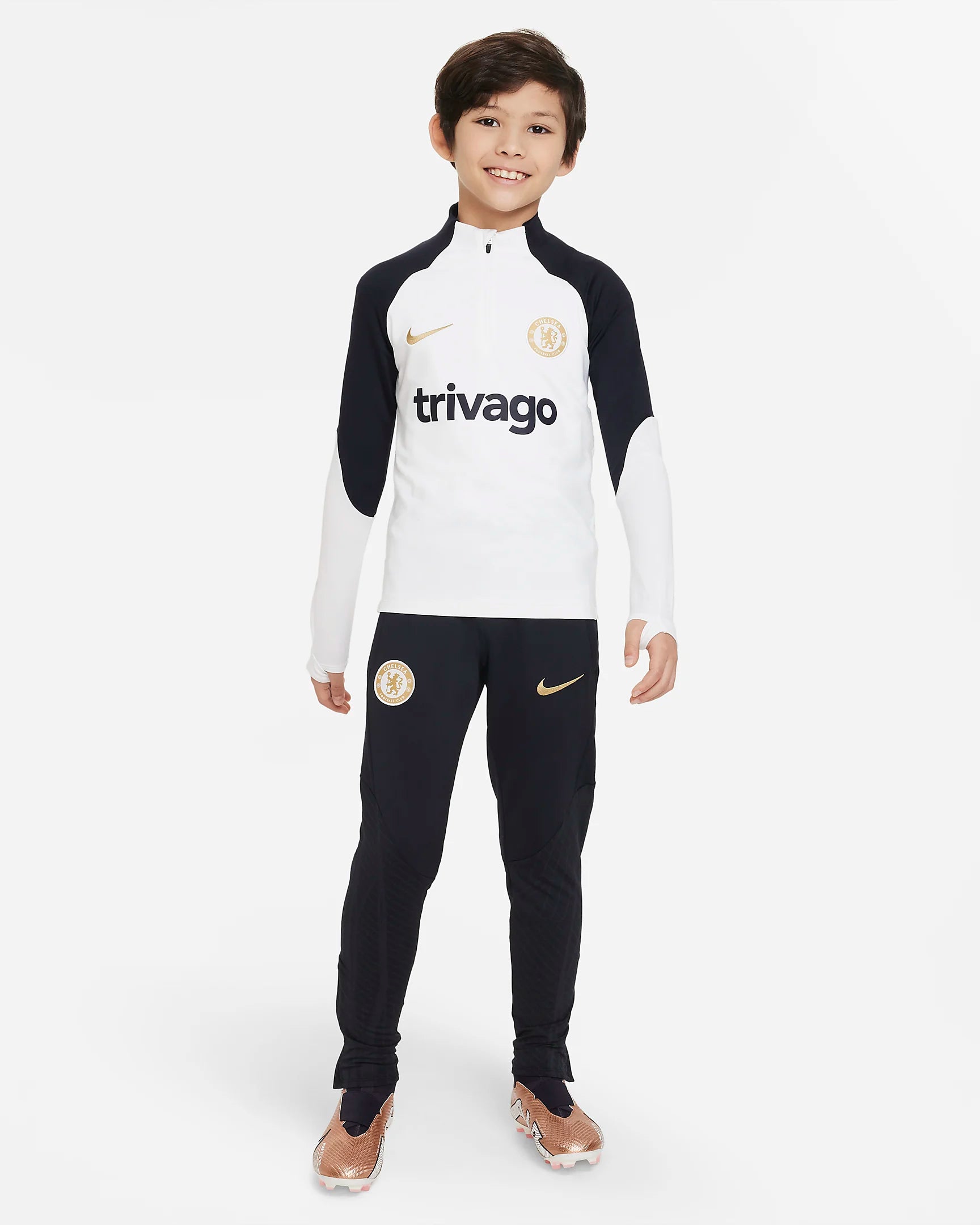 FootkornerChelsea Junior Trainingshose 2023/2024 – Schwarz/Gold