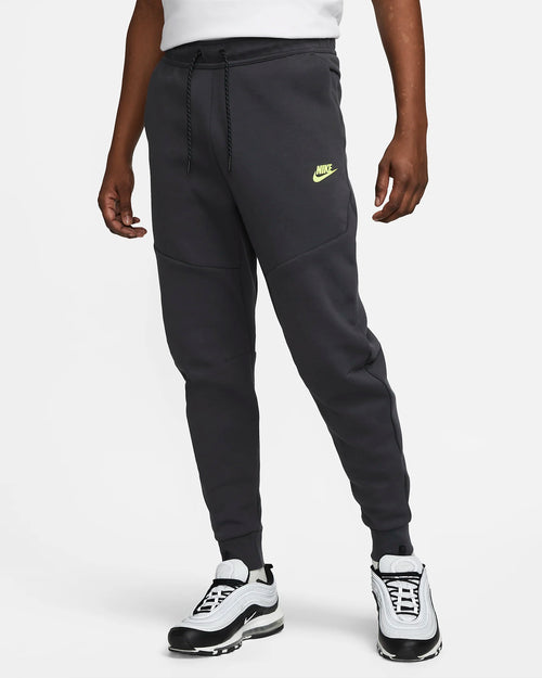 Pantalon Jogging Nike Sportswear Tech Fleece - Gris/Vert - Footkorner