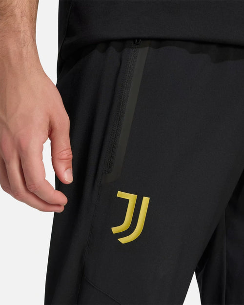 Pantalon Juventus Turin Tiro Travel - Noir/Doré - Footkorner