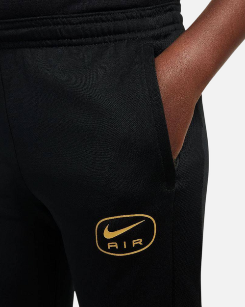 Pantalón Nike Air Junior - Negro/Dorado - Footkorner