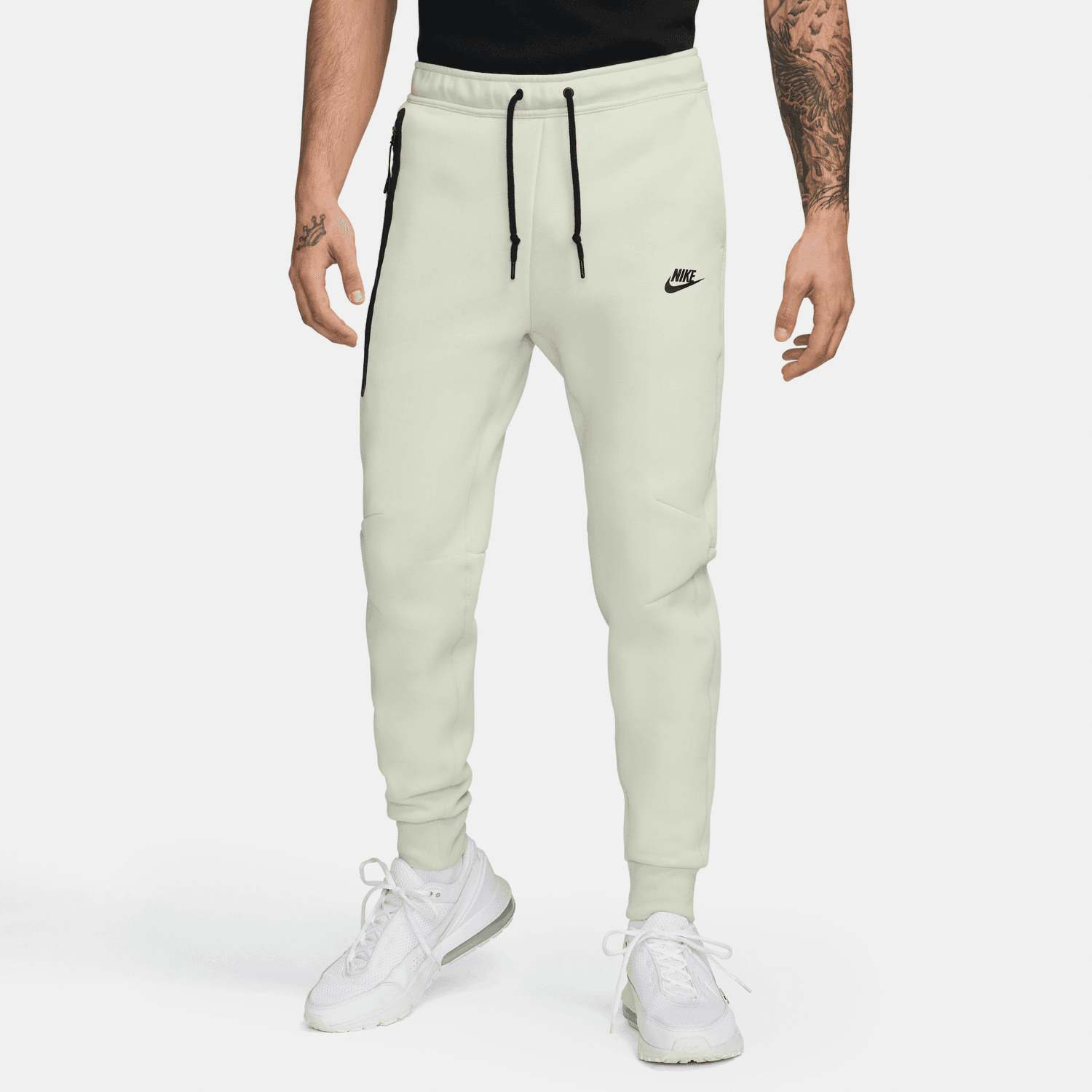 Pantalon Nike Tech Fleece – Beige/Schwarz