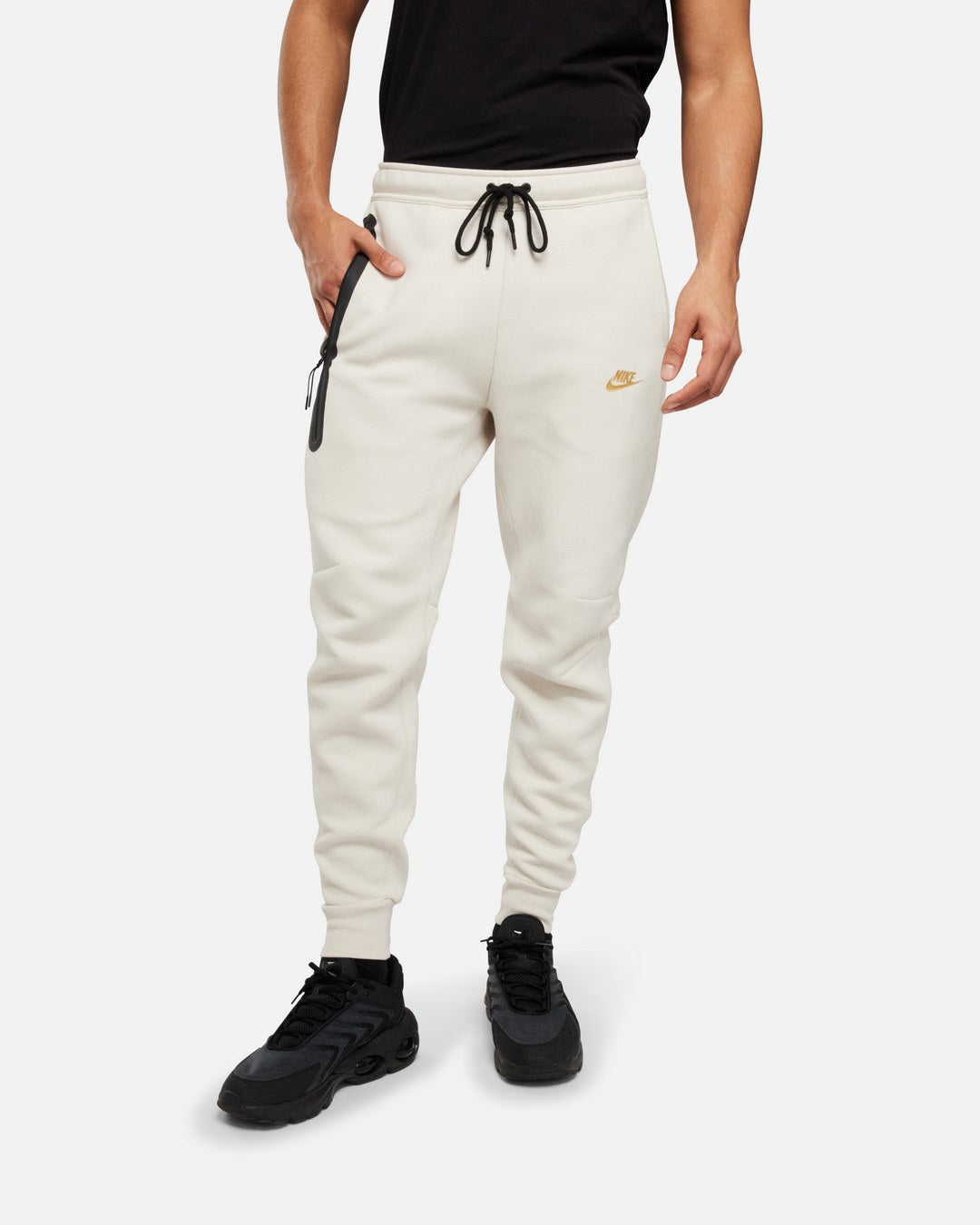 Nike Tech Fleece Pants - Beige/Black