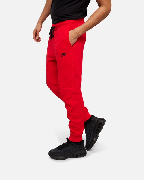 Pantalones Nike Tech Fleece - Rojo/Negro - Footkorner