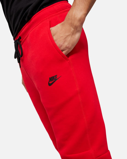 Pantalones Nike Tech Fleece - Rojo/Negro - Footkorner