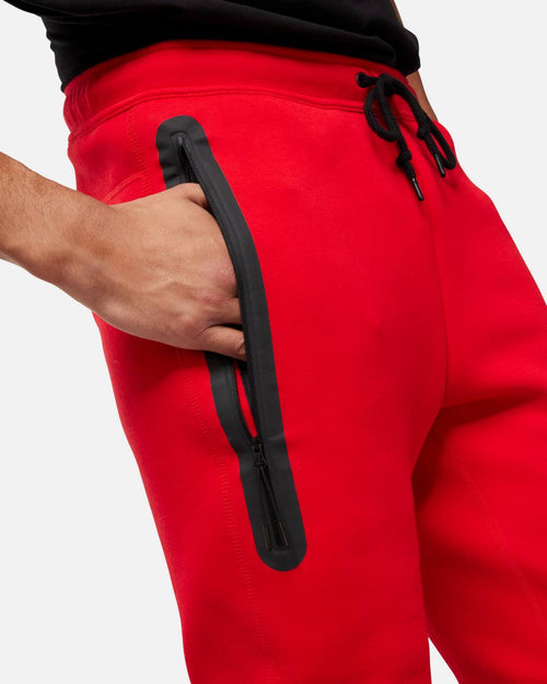Pantalones Nike Tech Fleece - Rojo/Negro - Footkorner