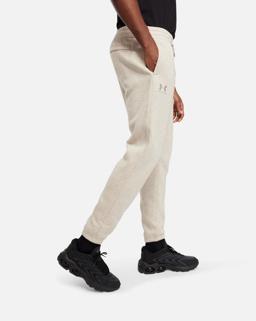 Under Armor Essential Fleece Pants - Beige - Footkorner
