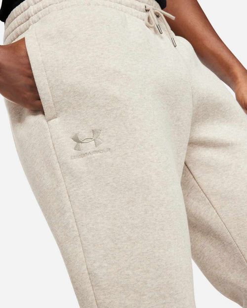 Under Armor Essential Fleece Pants - Beige - Footkorner
