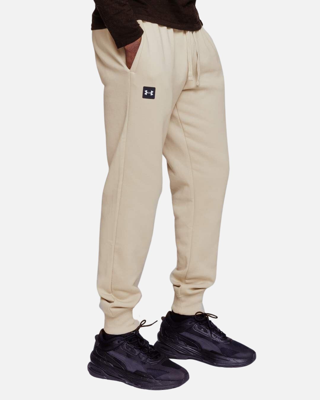 Pantaloni in pile Rival Under Armour - Beige