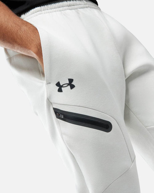 Pantalón Under Armour Unstoppable Fleece - Blanco - Footkorner