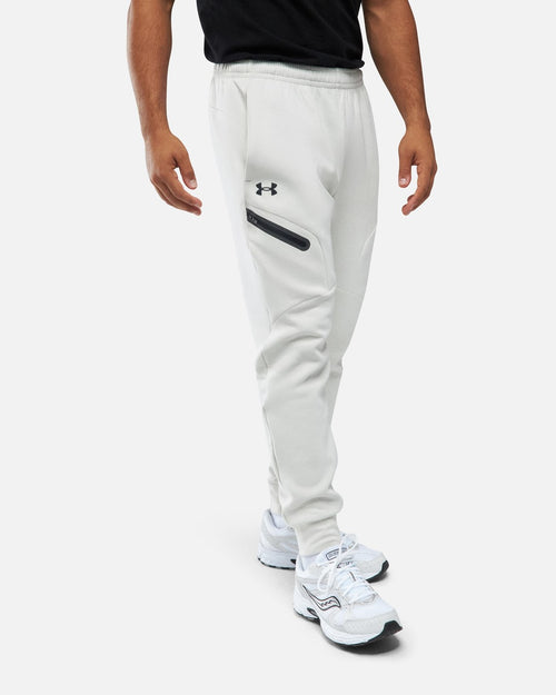 Pantalón Under Armour Unstoppable Fleece - Blanco - Footkorner