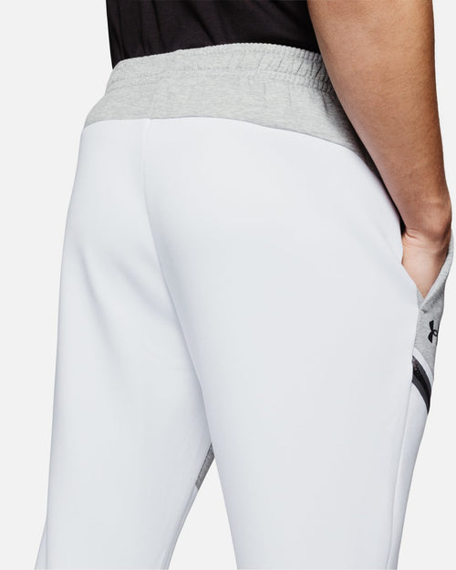 Pantalon Under Armour Unstoppable Fleece – Grau/Weiß - Footkorner