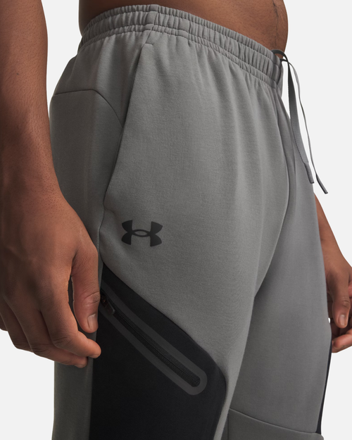 Under Armor Unstoppable Fleece Pants - Grey/Black - Footkorner