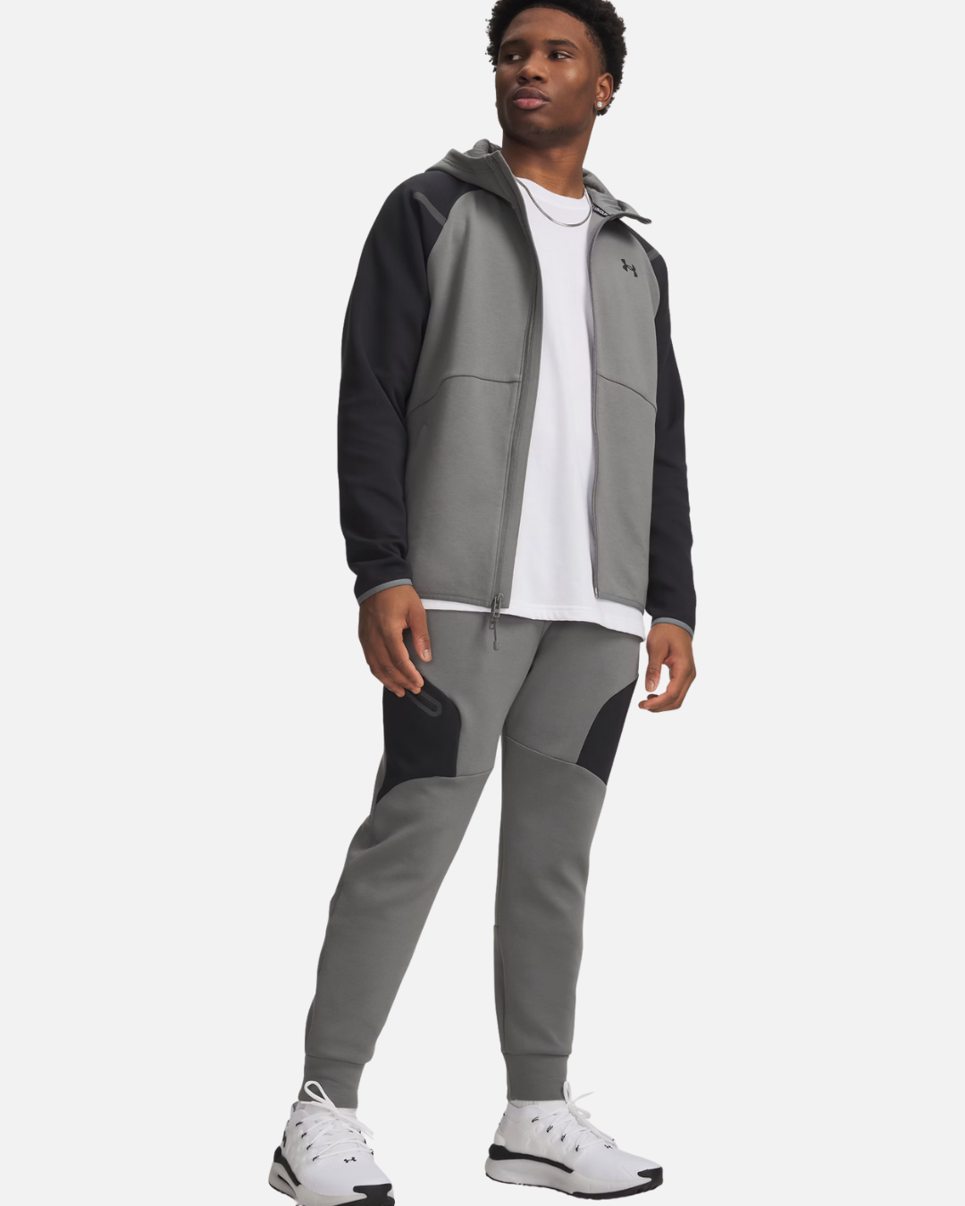 FootkornerUnder Armor Unstoppable Fleece Pants - Grey/Black