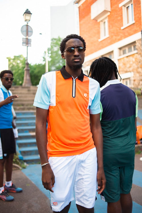 Polo FK Squad - Naranja/Blanco/Azul - Footkorner